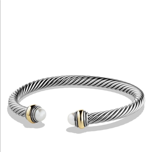 David Yurman Cable Classics Bracelet with Pearl - Picture 1 of 8